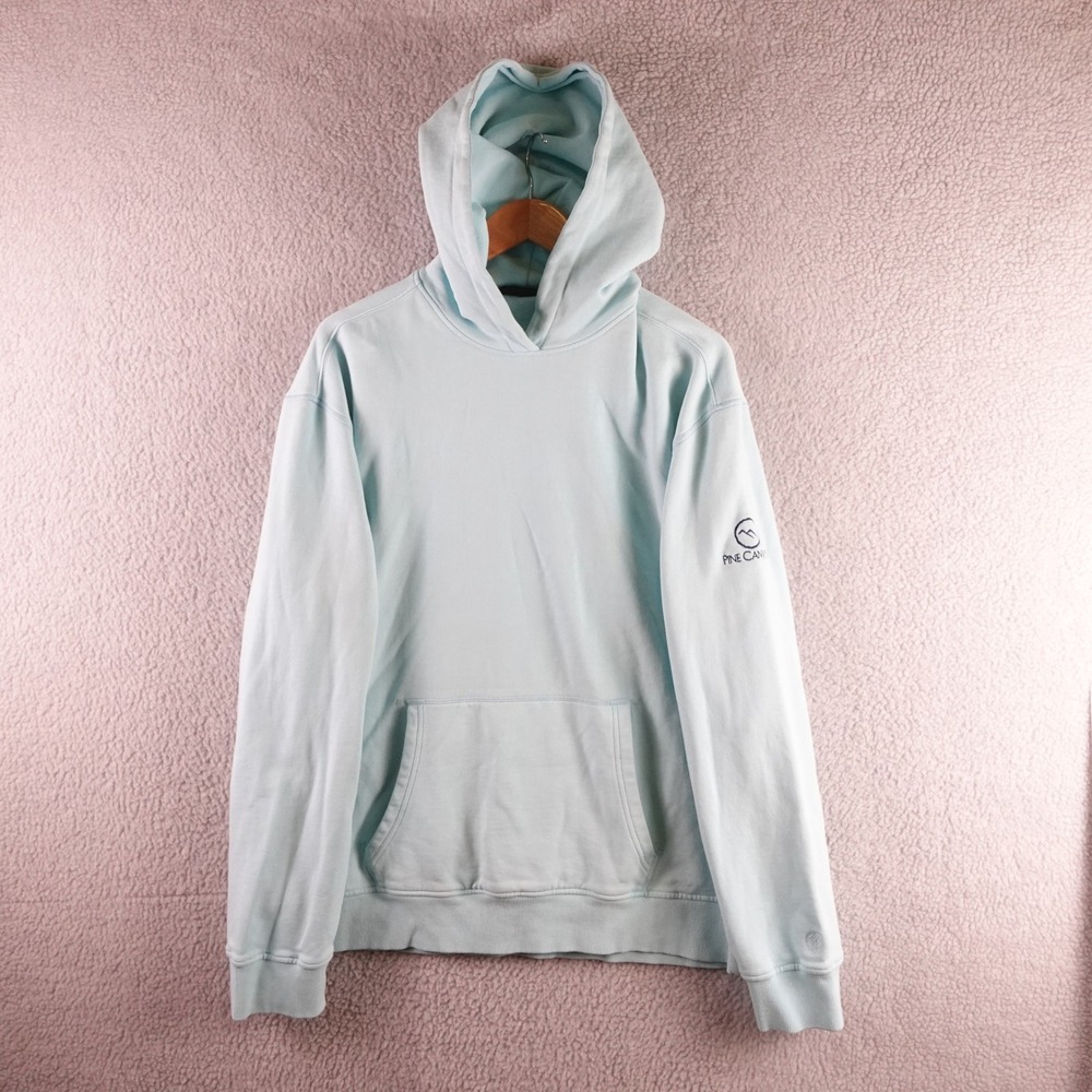 Greyson Pine Canyon Mens XL Light Blue Cotton Blend Fleece Hoodie Sweatshirt